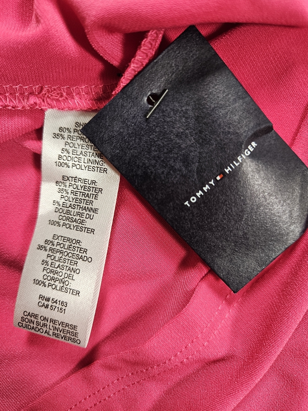 NWT Size 14 Tommy Hilfiger Twisted Halter Midi Dress in Magenta with Gold Belt - Picture 7 of 14